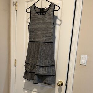Parker Gray Layered Mini Dress